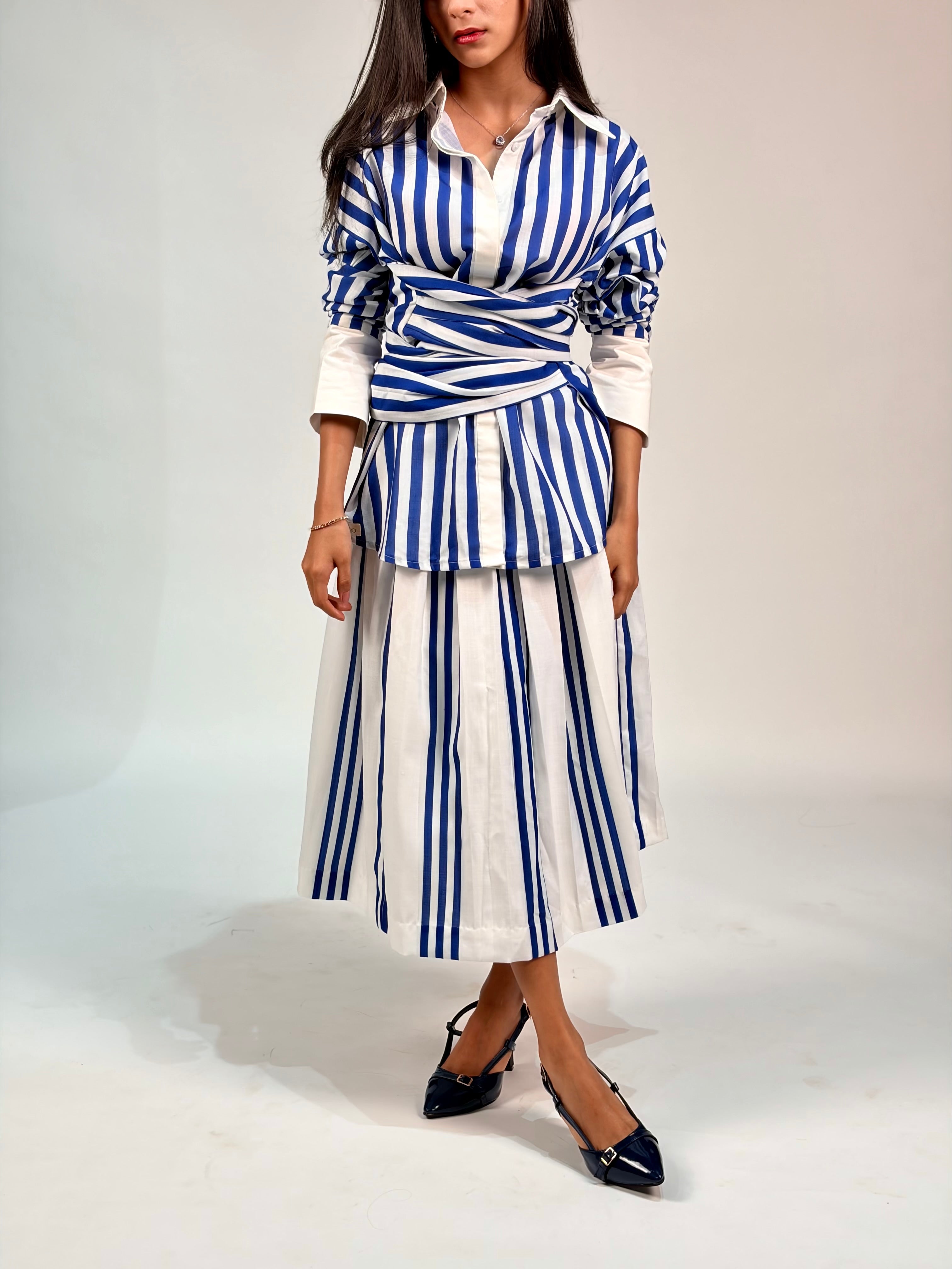 Box Pleat Sailor Skirt