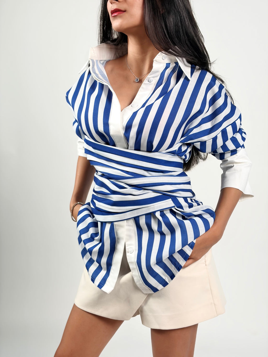 Cinched Sailor Shirt