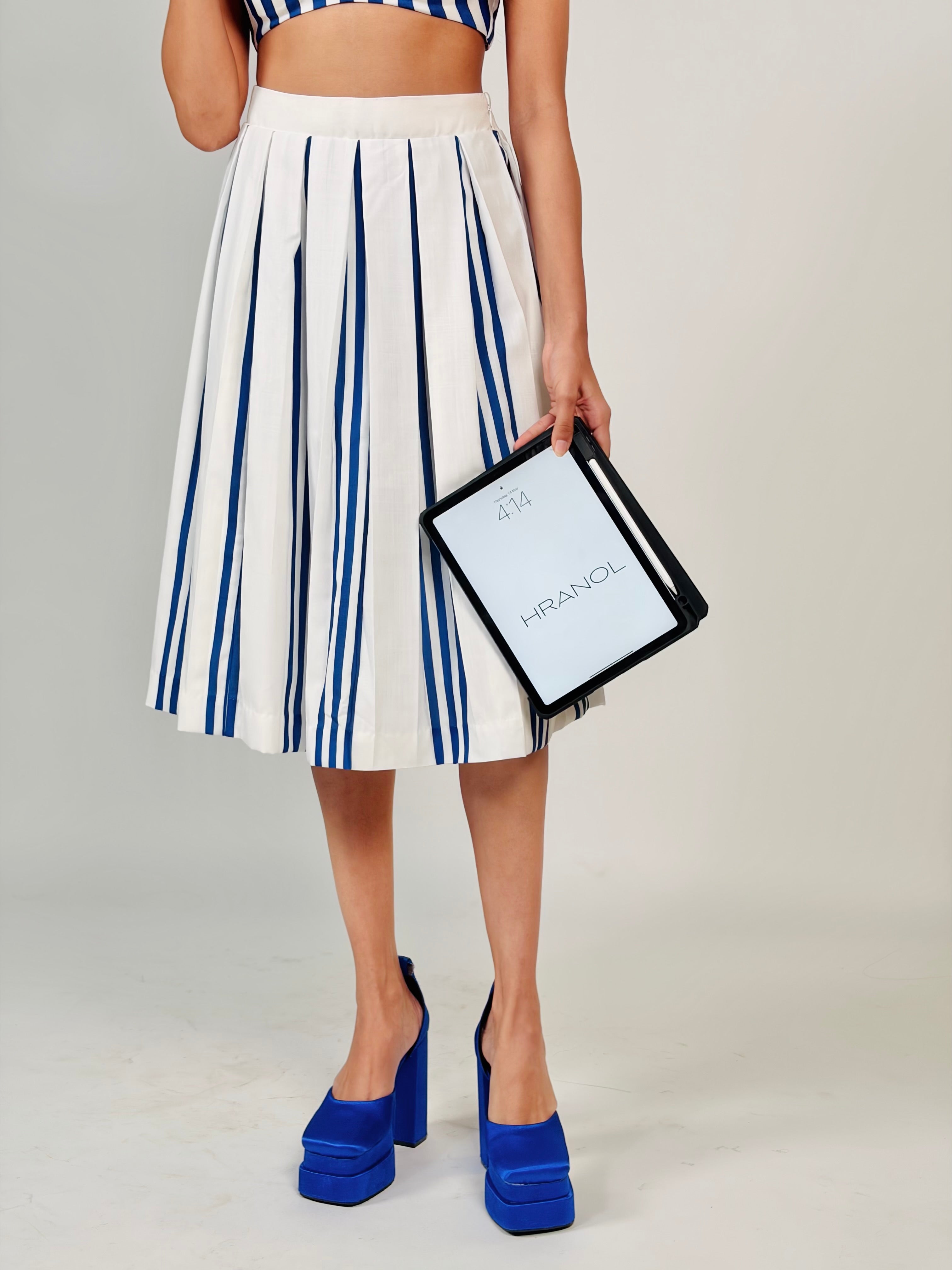 Box Pleat Sailor Skirt
